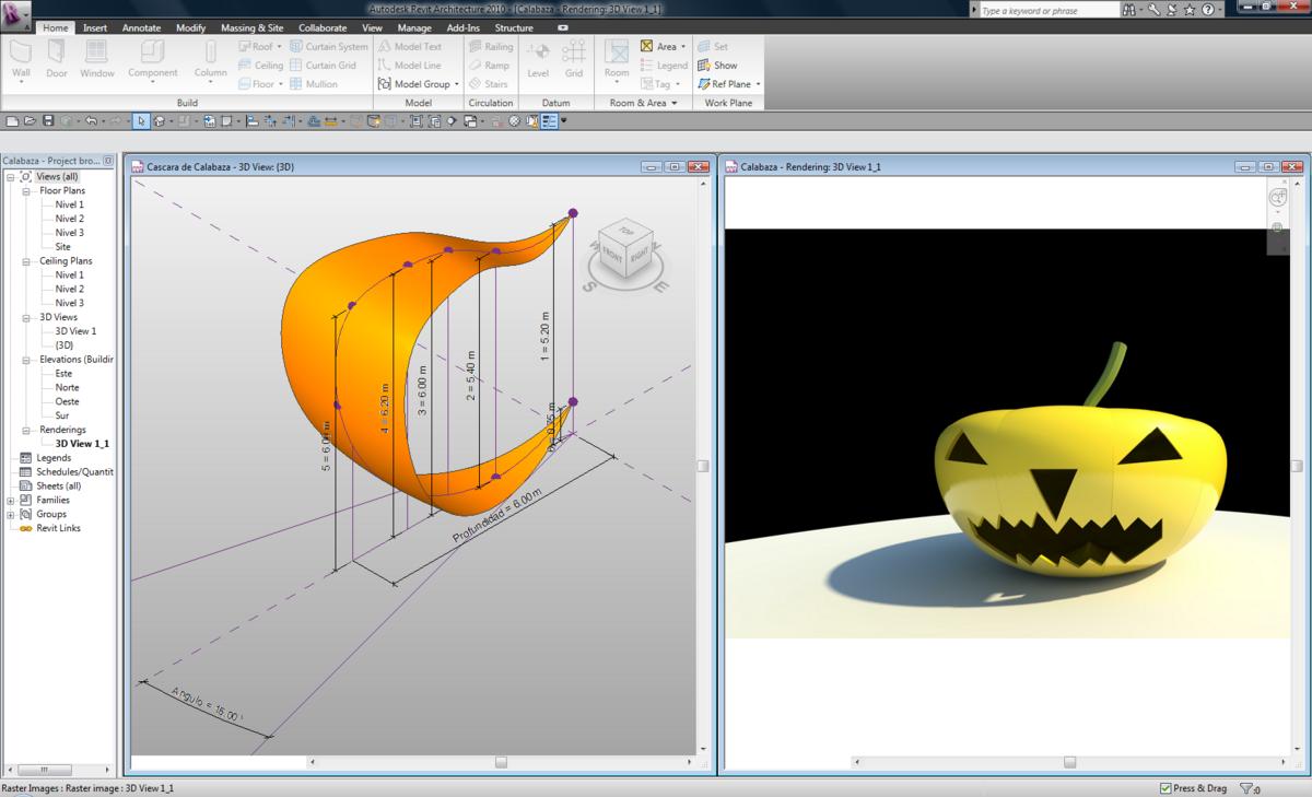 RAC 2010 exercise: Parametric Pumpkin