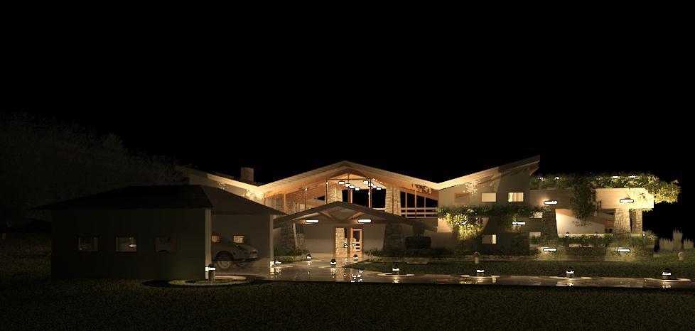 Front of lake house