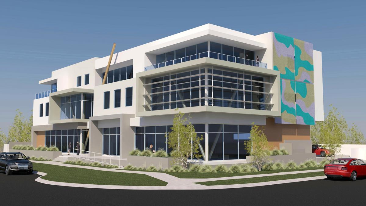 Office Block Rendering