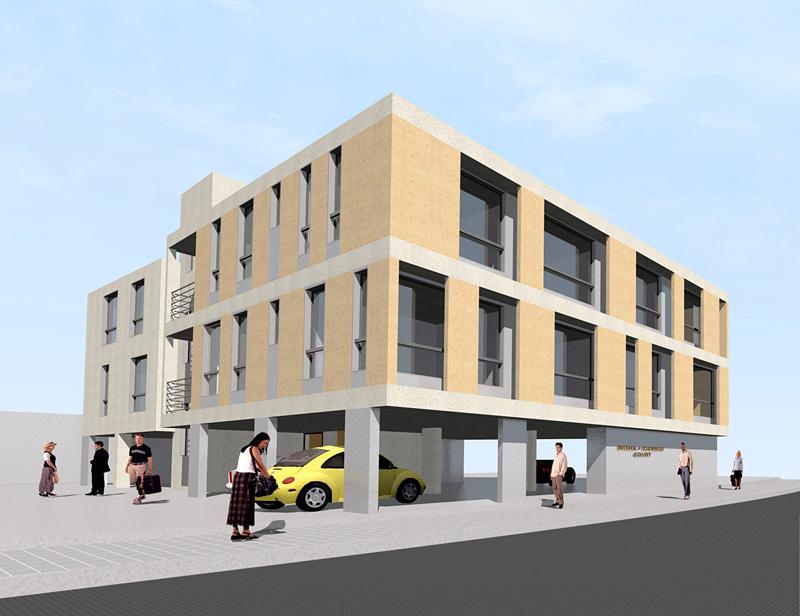 Mixed use building located in Paphos, Cyprus
