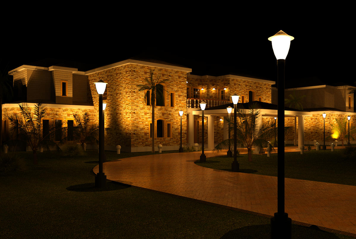 Outside