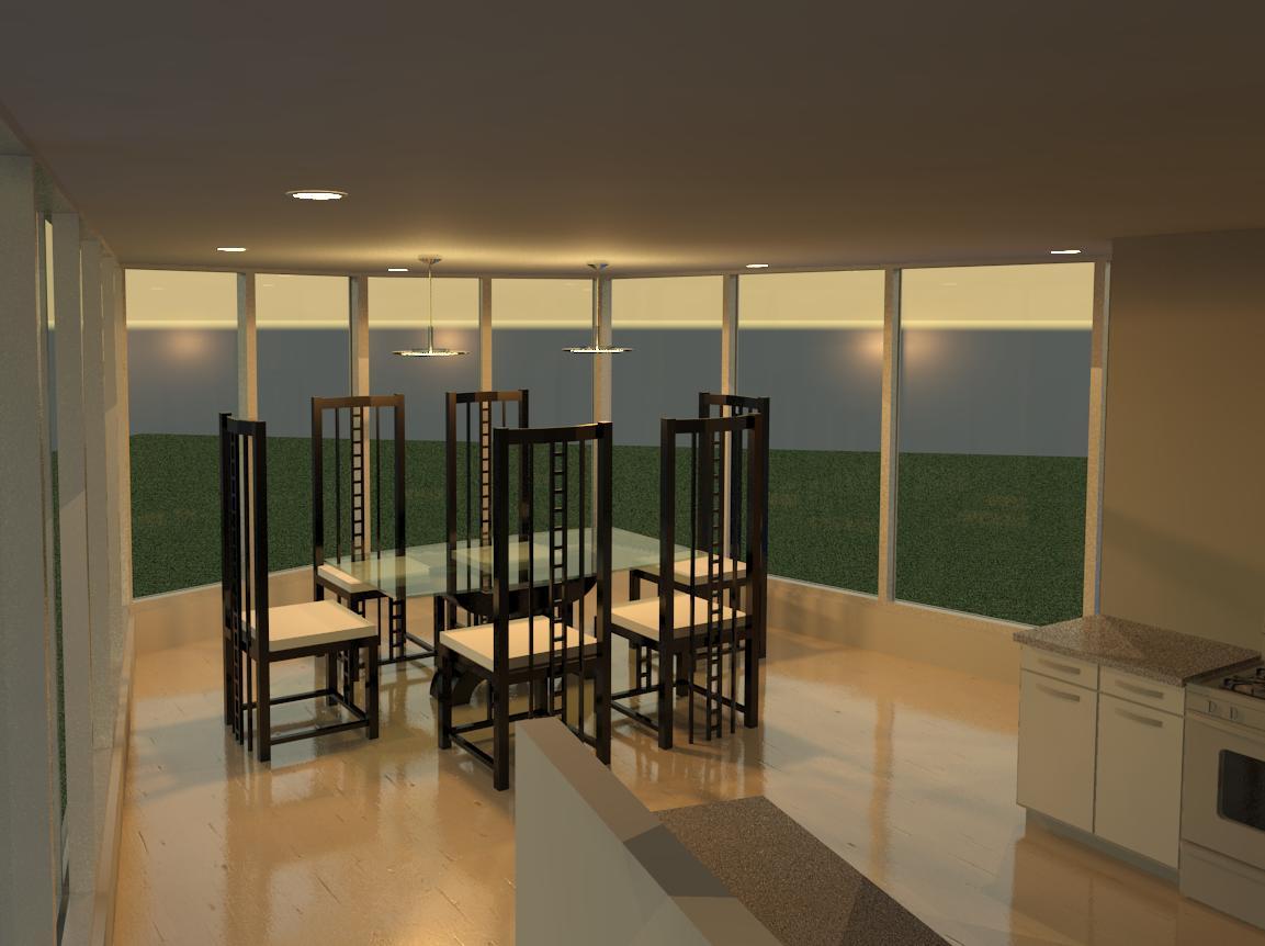 Knobb House, dining room