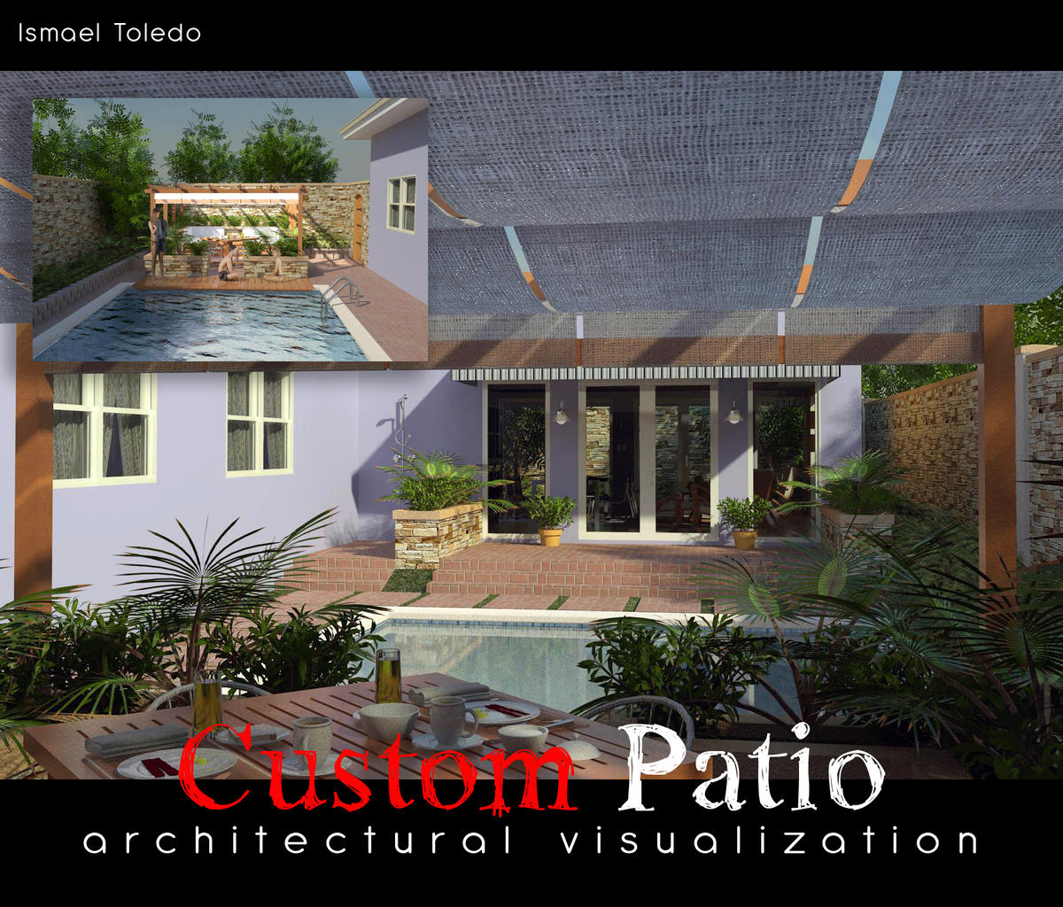 Custom Patio + Pool