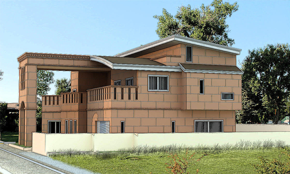 modern and classic house