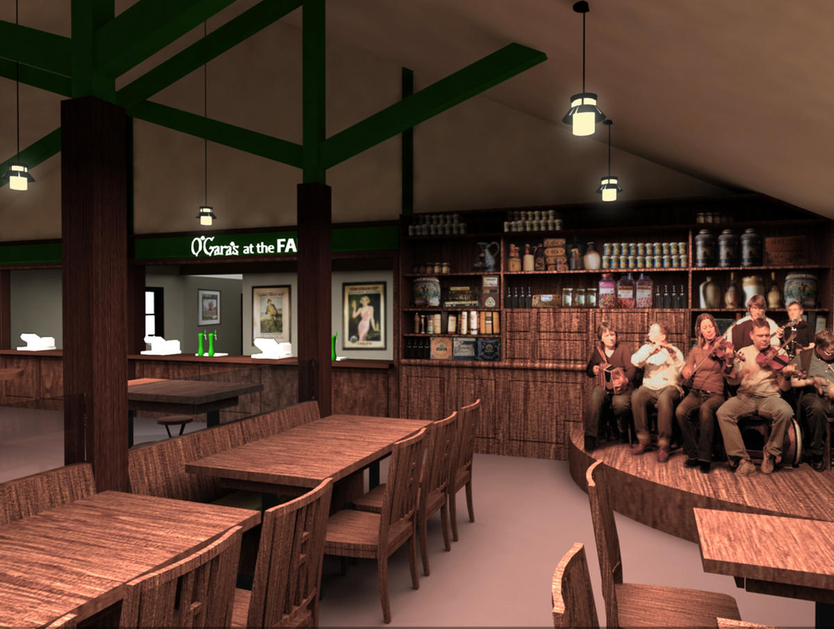 Irish Pub - back bar