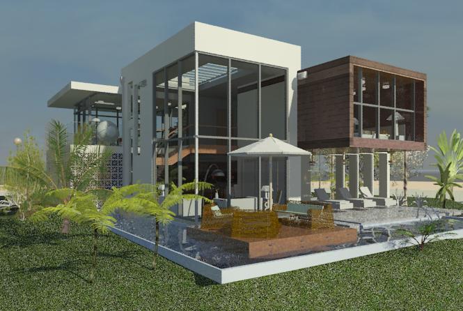 a beach house