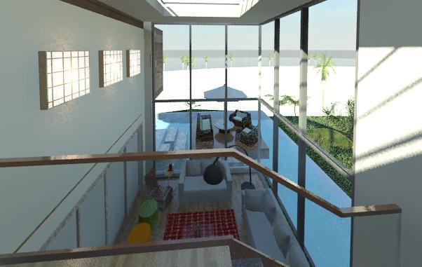 view from upstairs