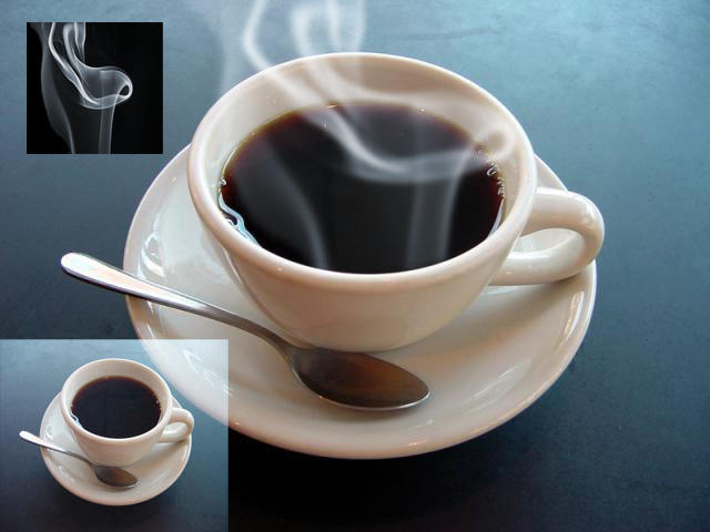 a cup of coffee