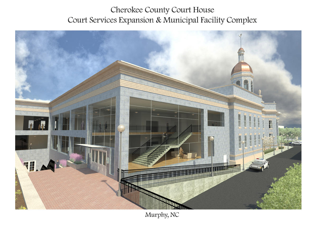 Cherokee County Court House Day Render