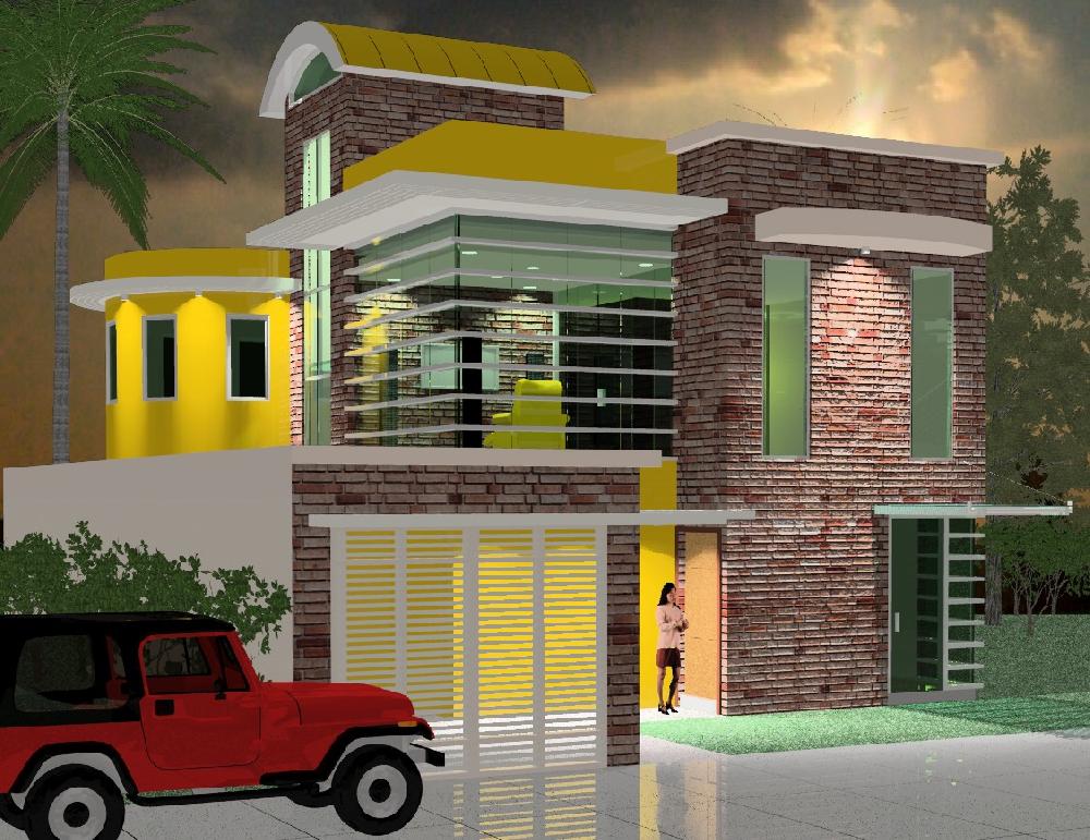 Modern Brick Home
