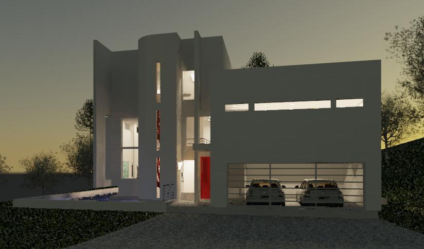 The Museum House at Night