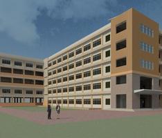 5 st0rey L shape graduate schooll building