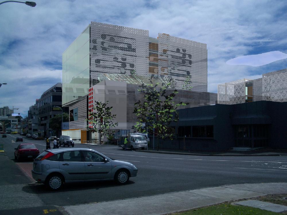 photomontage of commercial building NZ