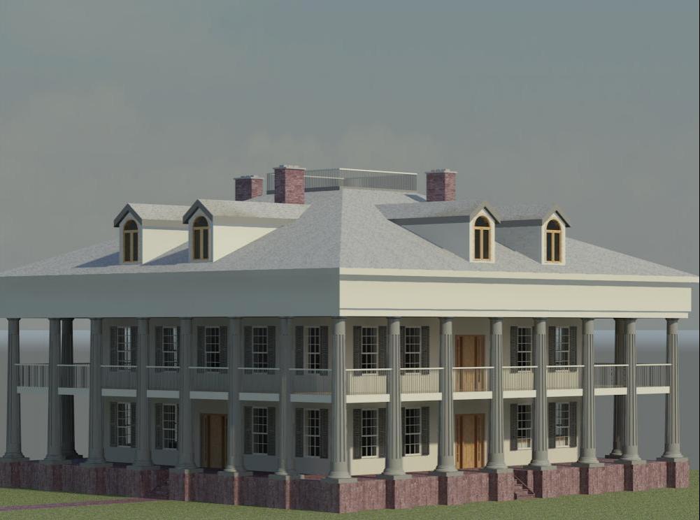 Southern Plantation Colonial House