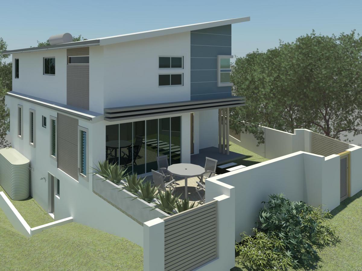 front of the  house
