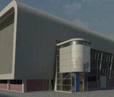 Factory entrance