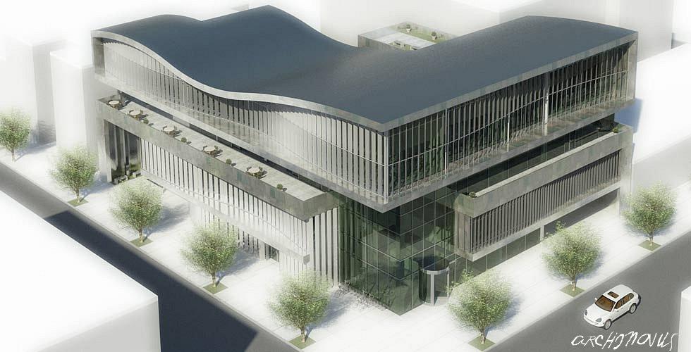 Boxing Gymnasium aerial view