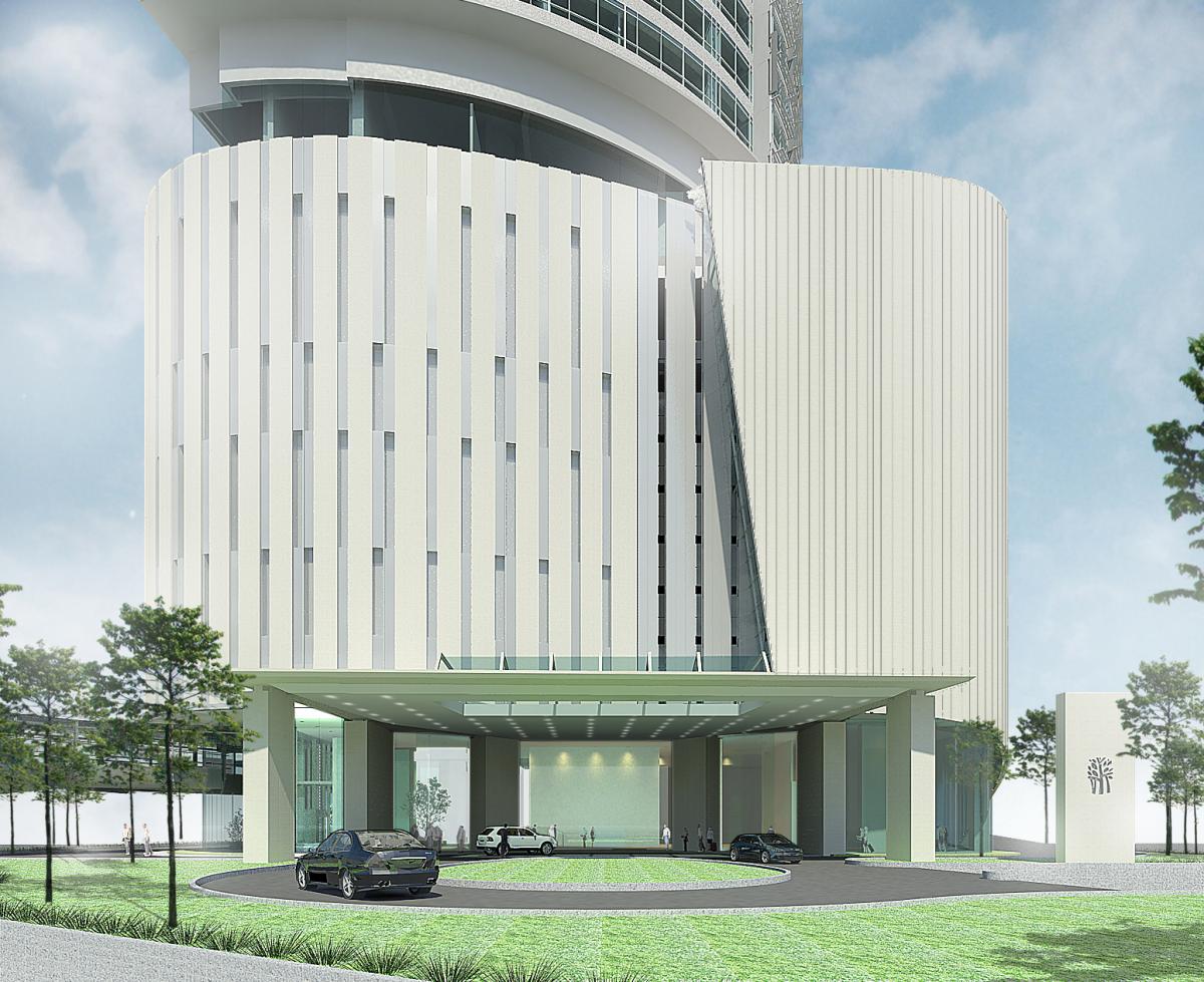 podium facade