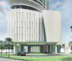 podium facade