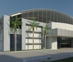 ginásio de esportes.