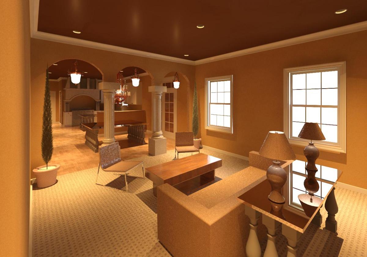 Earthy Family Room