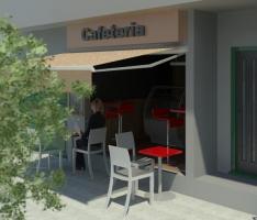 Small Coffe Shop exterior 2