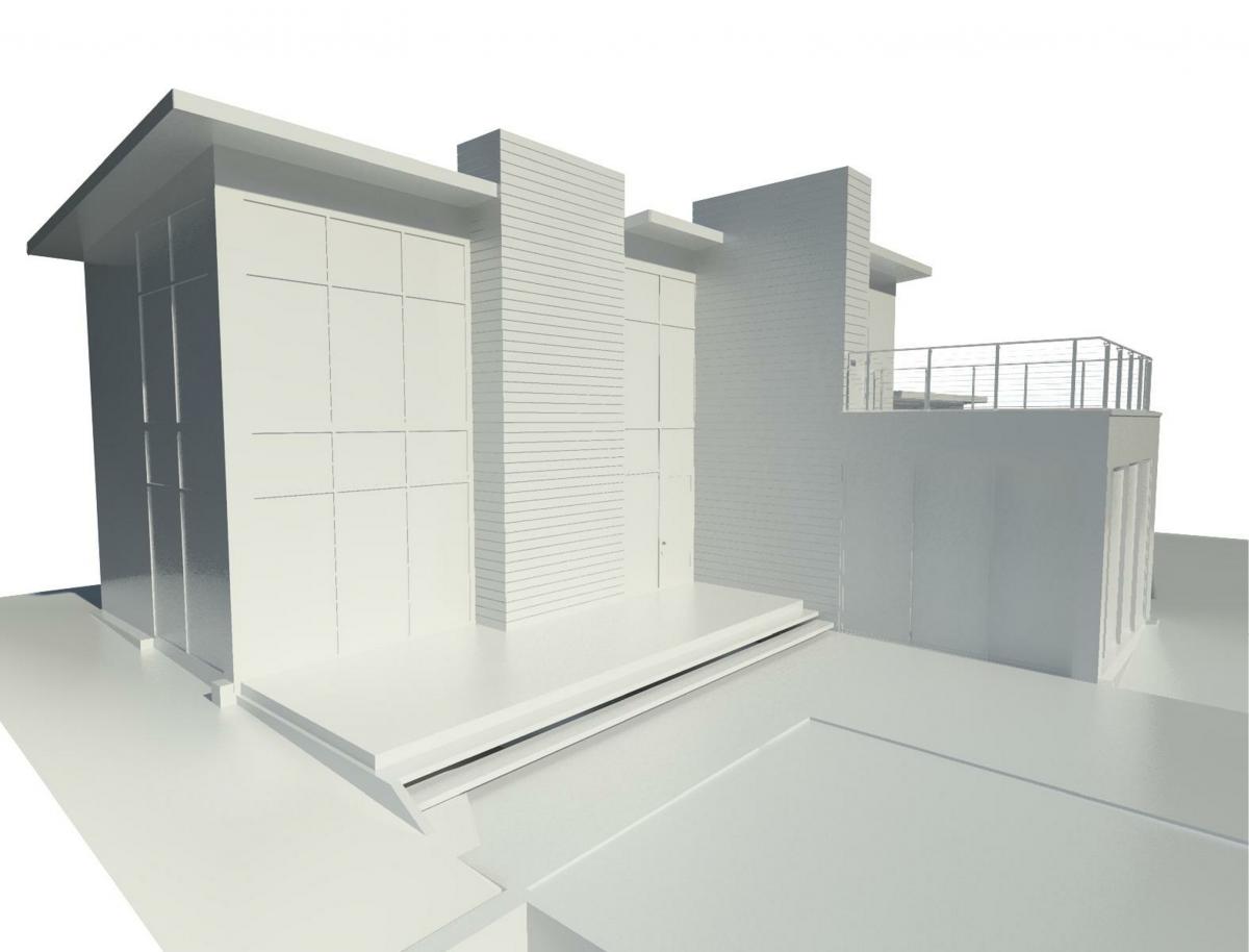3d view white model