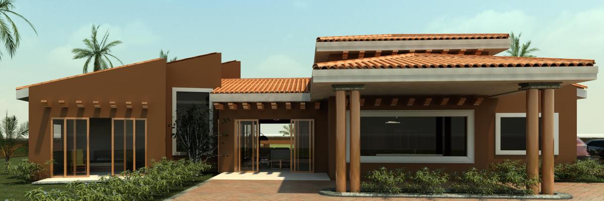 Elevacion Principal Residencia de Playa