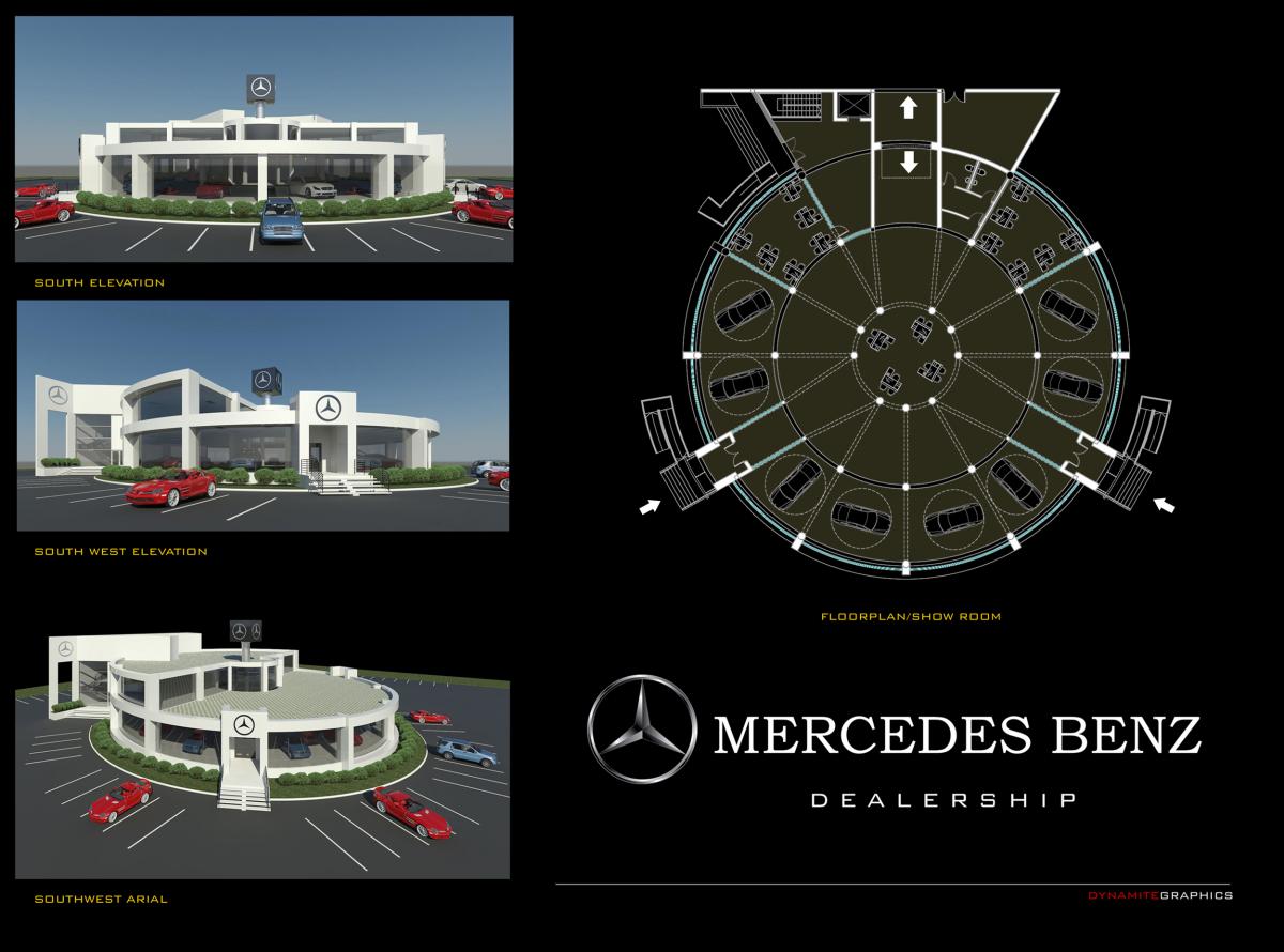 MERCEDES BENZ DEALERSHIP-RENDERING