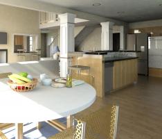 shore house interior