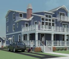 shore house stree level render