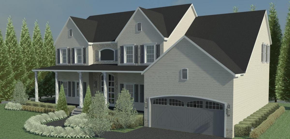 Suburban Colonial Post - Landscape II