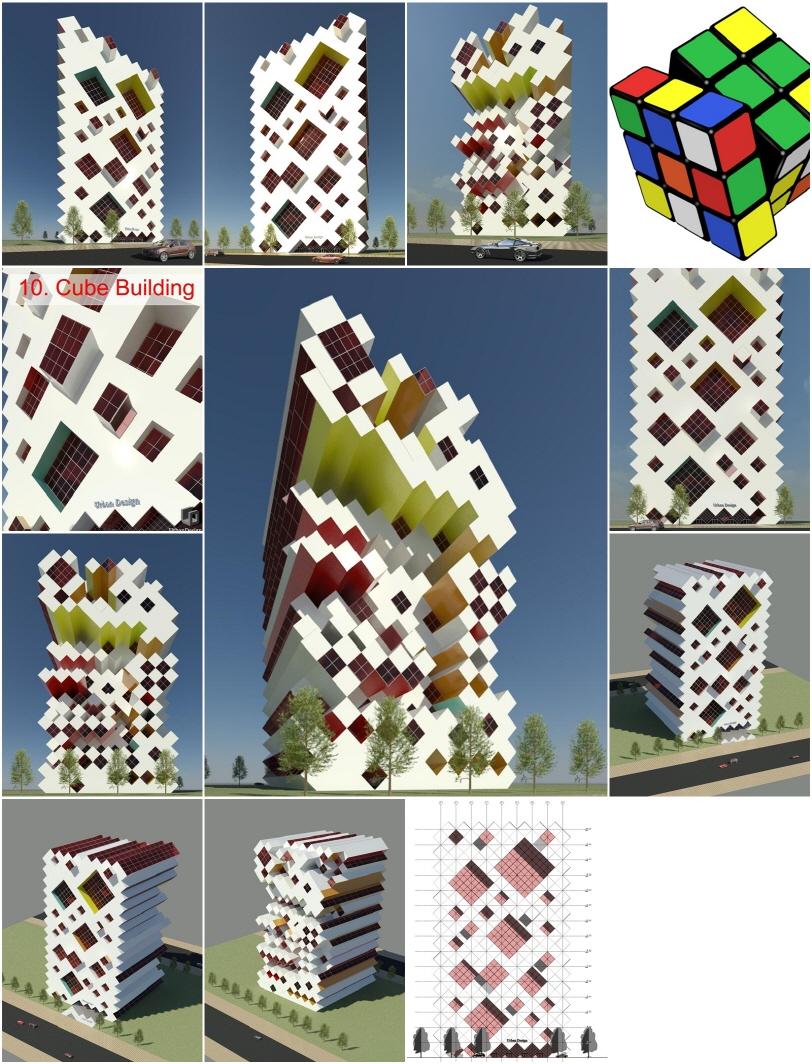 REVIT 10. Cube Building