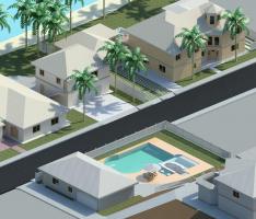 3 houses