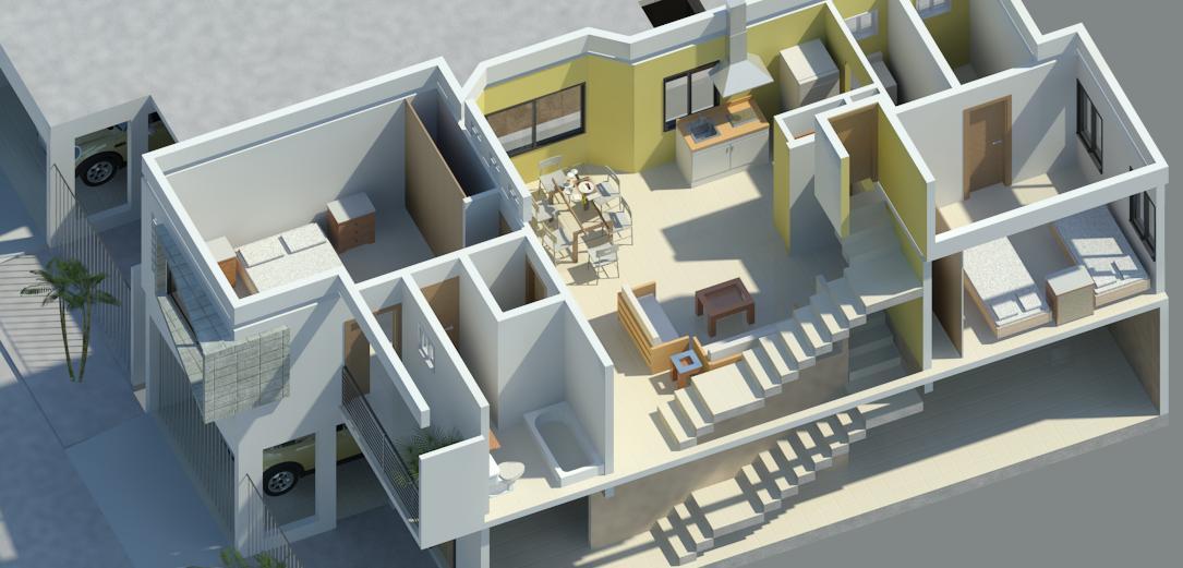 3D interior areas