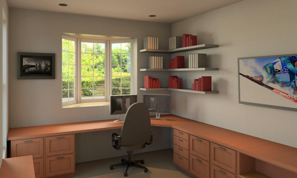 office w/ bay