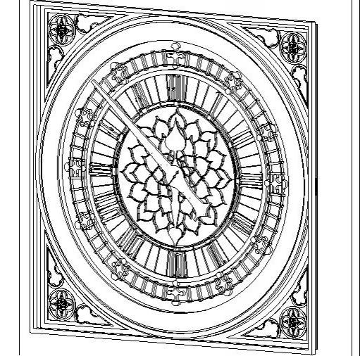 Drawn Clock Face