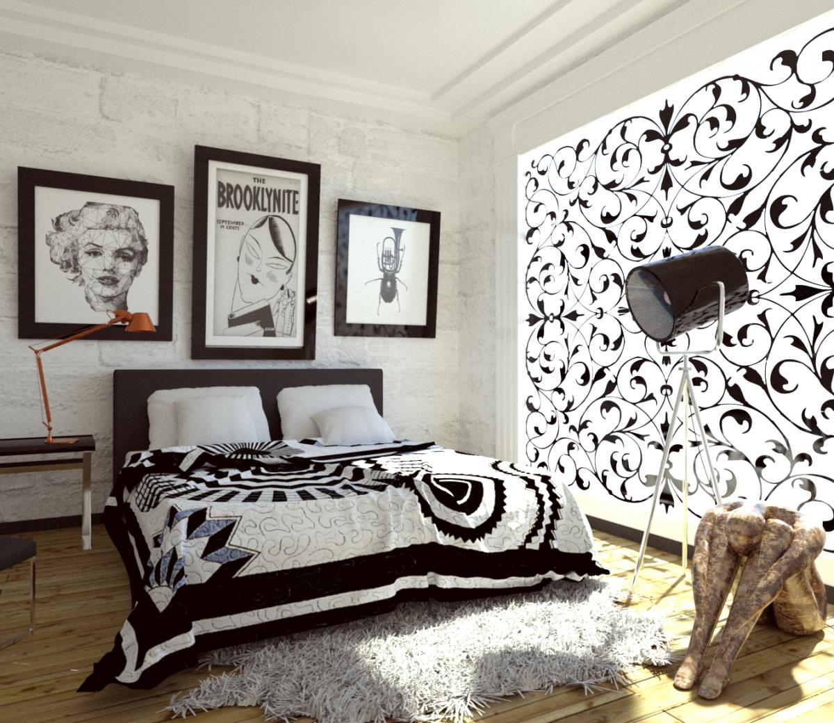 B&W room