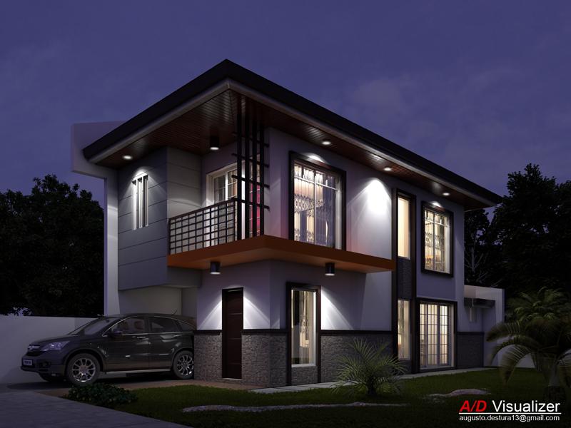 Night Scene 2-Storeys Residence
