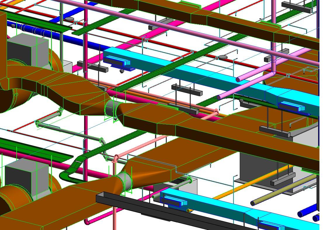 Pipe and duct Clash