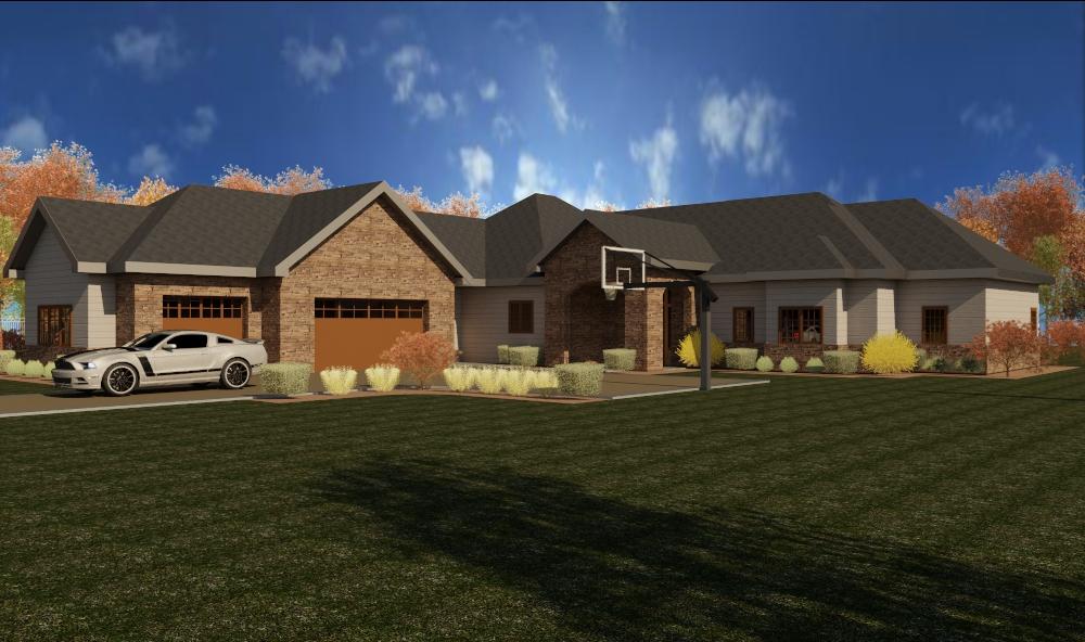 Residential House Front Exterior