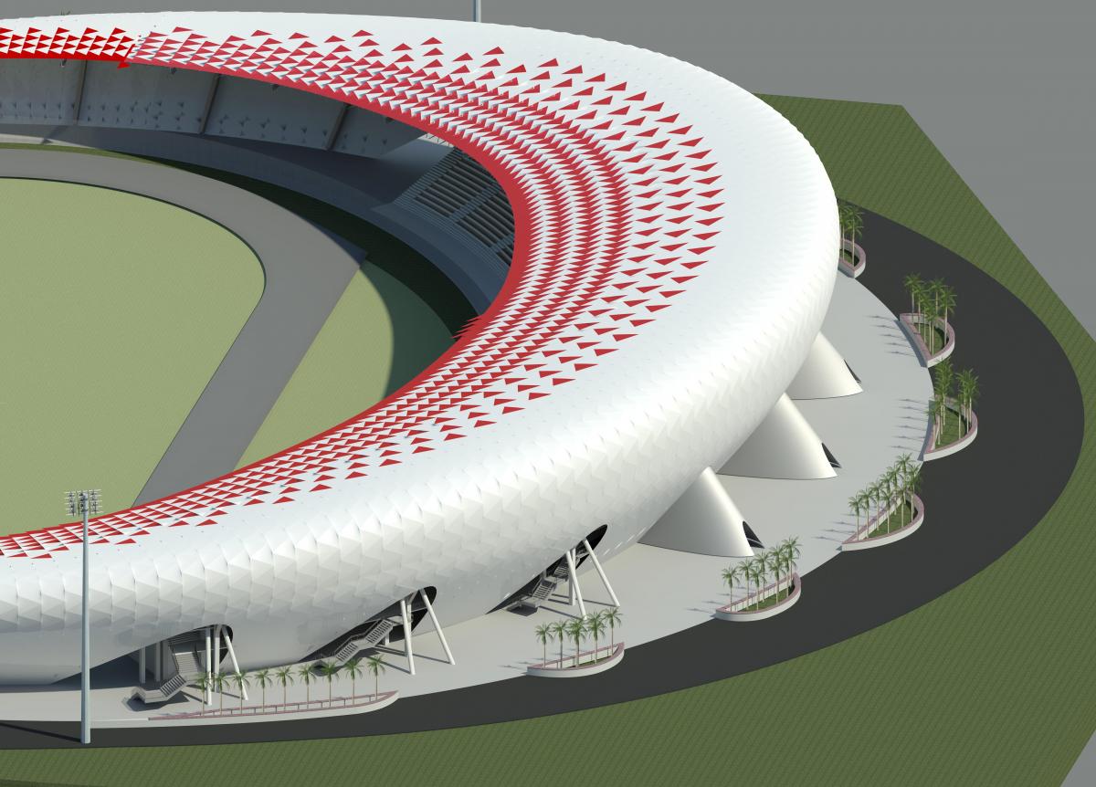 Football stadium