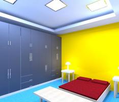 vibrant bed room