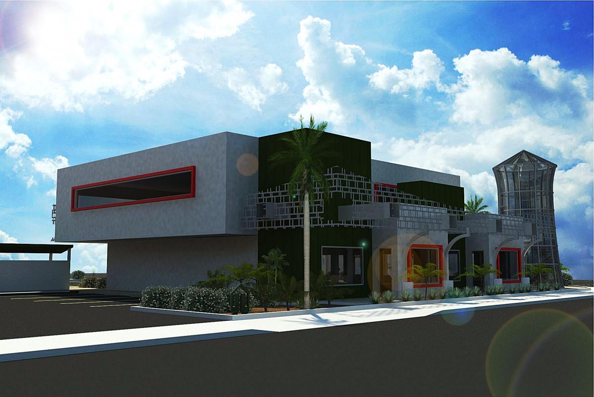 Mix-use building