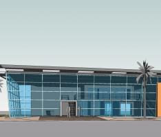 Site office exterior