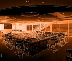Bar and grill interior