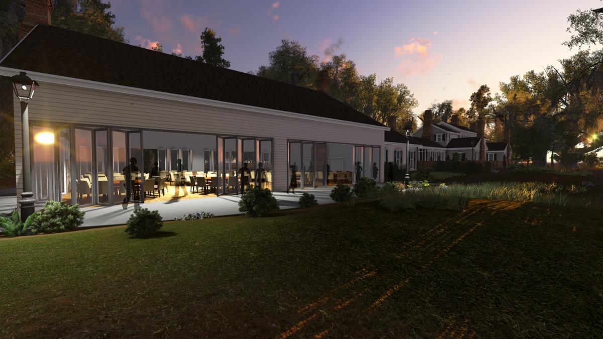 Farmhouse at dawn