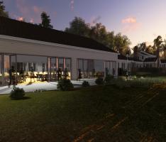 Farmhouse at dawn