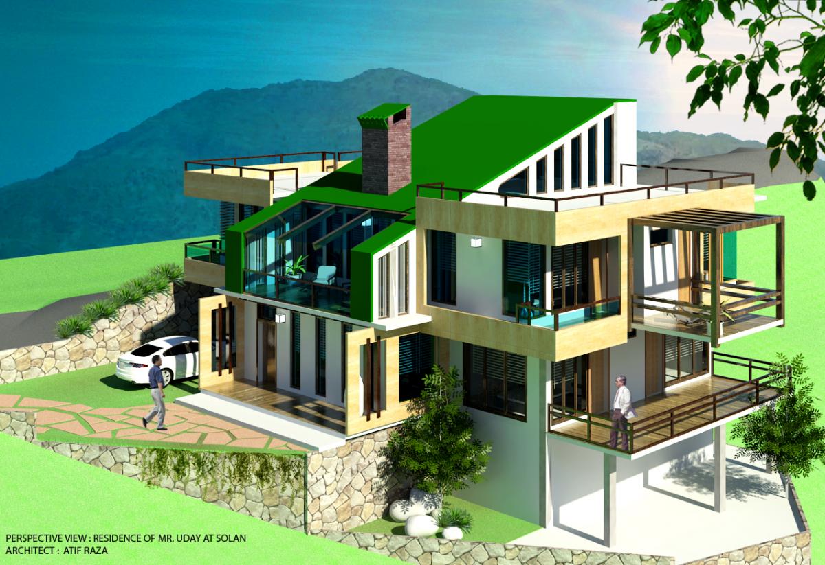 RESIDENCE OF MR.BHANU UDAY AT SOLAN(INDIA)