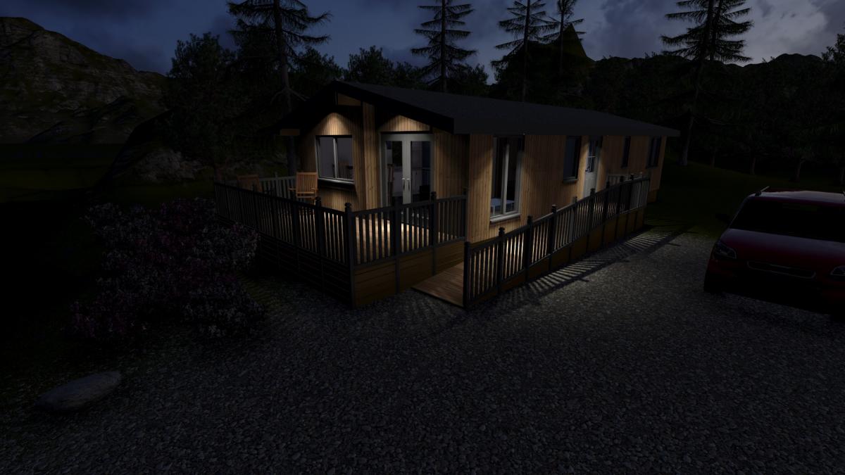 night time lodge